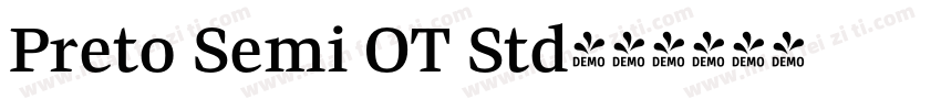Preto Semi OT Std字体转换
